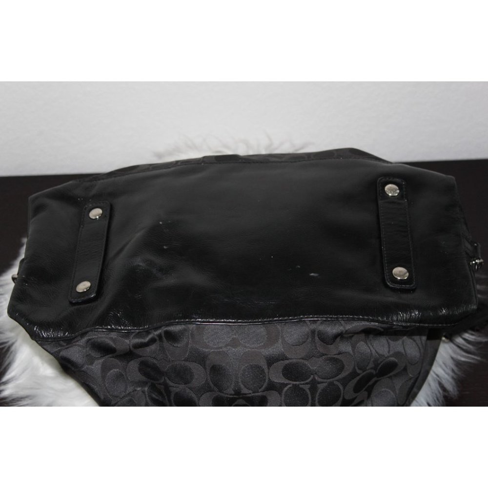 COACH, Lg Ashley Sabrina Satchel Duffle Bag, Black color. - Picture 4 of 9